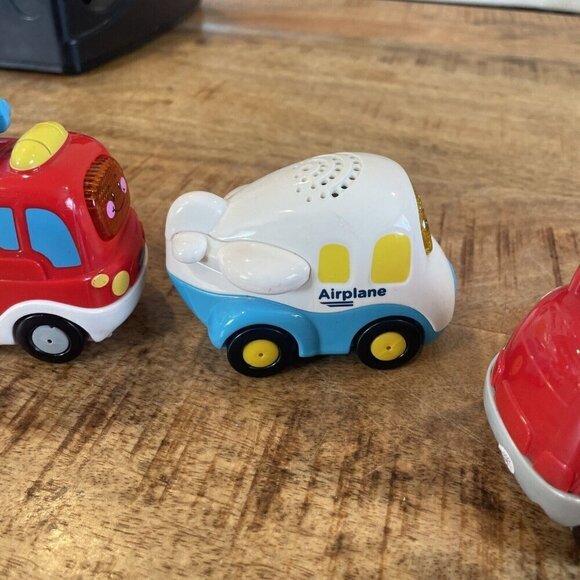 VTech Go Go Smart Wheels Vehicles Lights Sounds Truck Airplane Fire Truck Toy - Picture 6 of 11